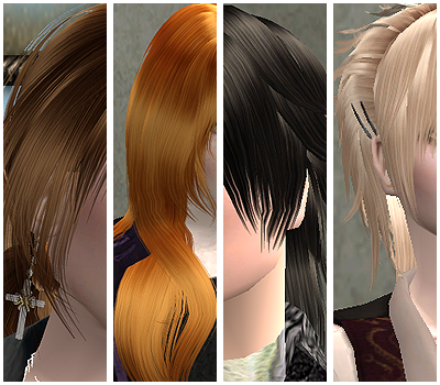 the sims 2 hairstyle downloads. Sims for the hair meshes.